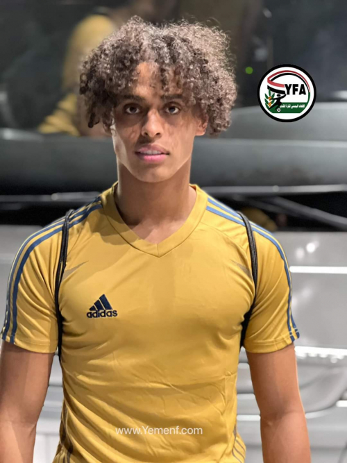 العميري..  ثاني لاعب يمني مغترب يلتحق بمعسكر المنتخب الوطني الاول قادماً من السويد