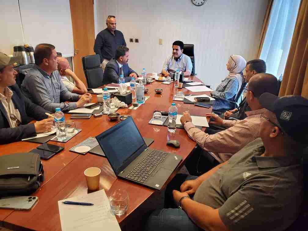 الوزير الشماسي يتراس اجتماع باللجنة المكلفة بمتابعة مشروع مصنع الغاز بقطاع 5