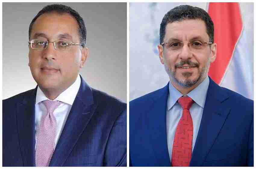 رئيس الوزراء  #بن_مبارك يستعرض  العلاقات الأخوية  مع نظيره المصري  #مدبولي
