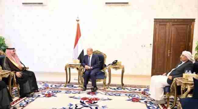 لقاء يجمع الرئيس الزُبيدي والعليمي والسفير السعودي