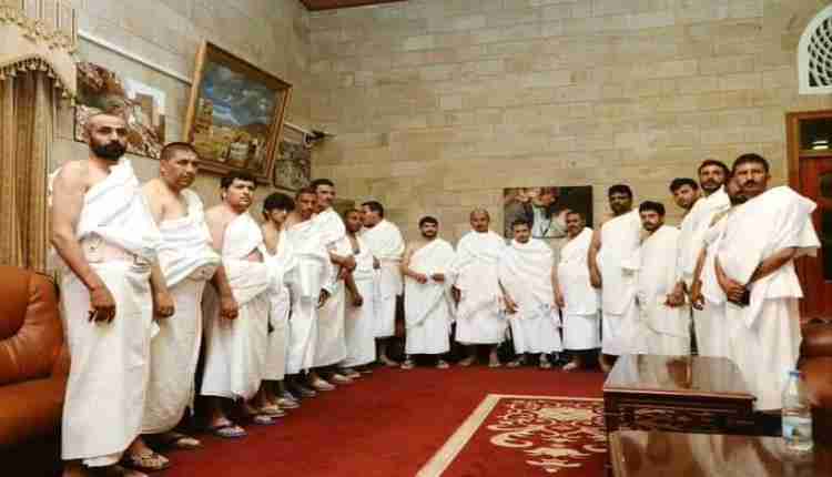 أبرز قيادات مليشيا الحوثي المطلوبين للتحالف على رأس فوج الجماعة الى الحج