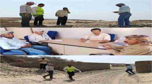 فريق هندسي زراعي يزور مديرية رضوم بشبوة